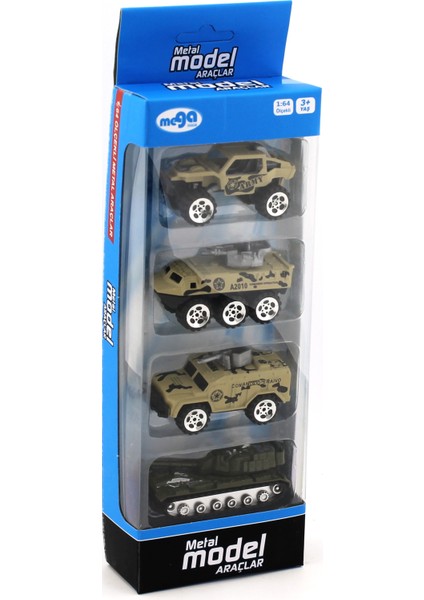 4'lü Die Cast Asker Seti