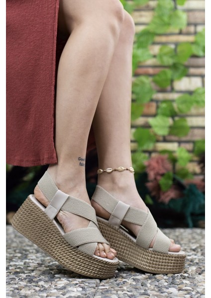 Ten Kadın Yüksek Topuklu Sandalet 0012460