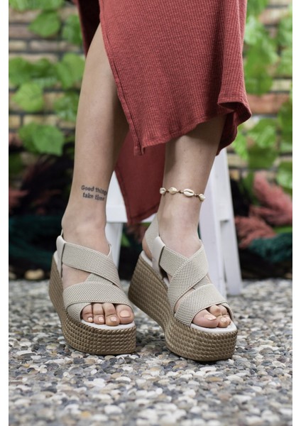 Ten Kadın Yüksek Topuklu Sandalet 0012460 fırsatları