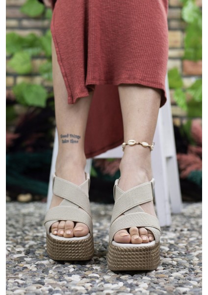 Ten Kadın Yüksek Topuklu Sandalet 0012460 indirimleri