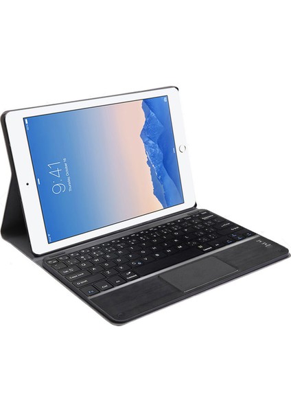 iPad Air 2 Bluetooth Touchpad Klavye + Bkk5 Standlı Kılıf - Siyah