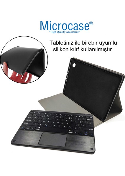iPad Air 2 Bluetooth Touchpad Klavye + Bkk5 Standlı Kılıf - Siyah