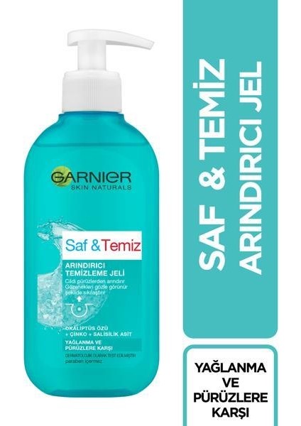Saf & Temiz Yağlanma ve Pürüzlere Karşı Derinlemesine Temizleme Jeli 200 ml 3600540632029