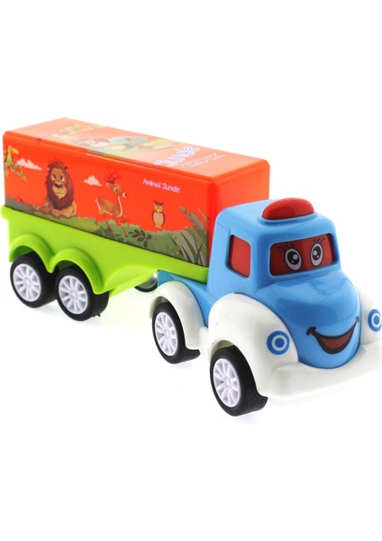 Çek Bırak Mini Sevimli Turuncu Tır