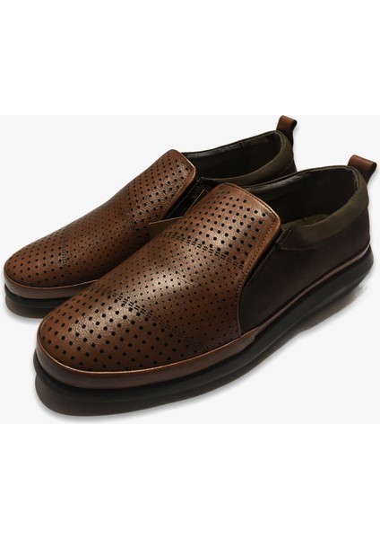 Erkek Kahverengi Deri Ayakkabı