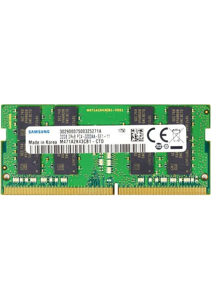 16GB 3200MHZ Ddr4 Dizüstü Bilgisayar Ram'i (M471A2K43CB1-CTD) (Yurt Dışından)