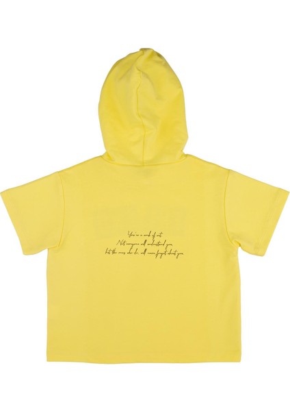 Kız Çocuk Kapüşonlu Yarım Kollu Sweatshirt fırsatları