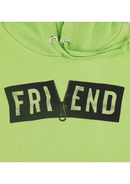 Kız Çocuk Kapüşonlu Yarım Kollu Sweatshirt modelleri