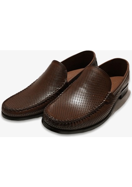 Erkek Kahverengi Deri Klasik Ayakkabı modelleri