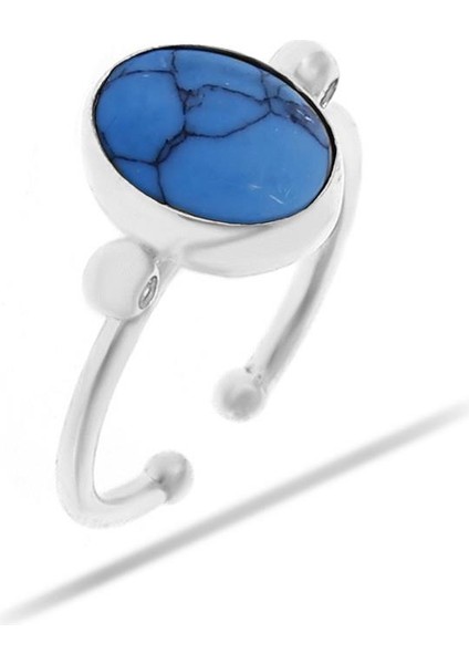 Firuze Taşlı Gümüş Yüzük 3200