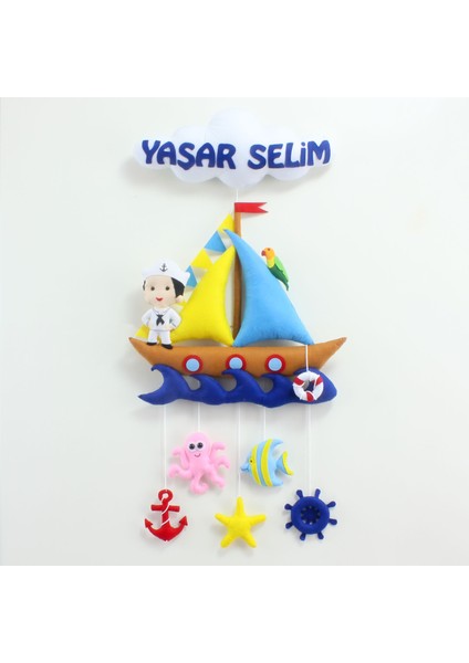 Yaşar Selim Isimli Denizci Bebek Odası Kapı Süsü