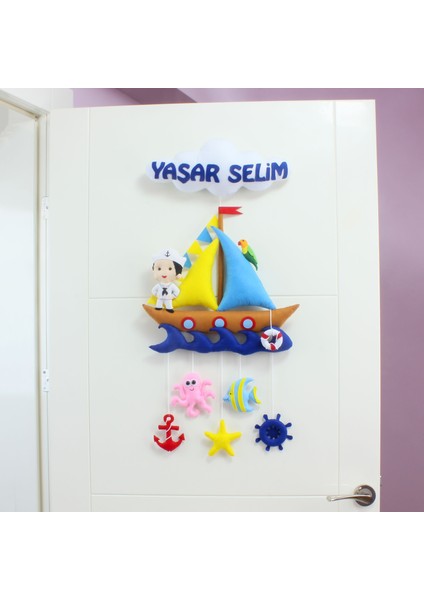 Yaşar Selim Isimli Denizci Bebek Odası Kapı Süsü fiyatları