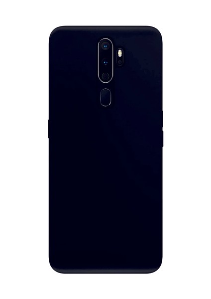 Oppo A9 2020 Siyah Silikon Rubber Kılıf Arka Kapak Siyah