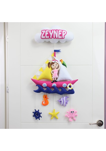Zeynep Isimli Denizci Kız Bebek Odası Kapı Süsü fiyatları