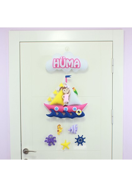 Hüma Isimli Denizci Kız Bebek Odası Kapı Süsü fiyatları