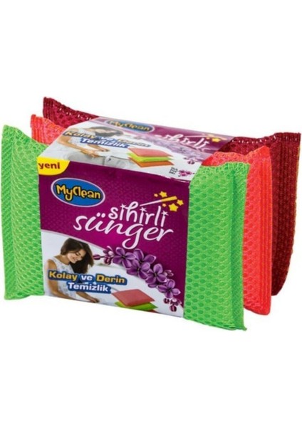 Sihirli Bulaşık Süngeri 3'lü x 4