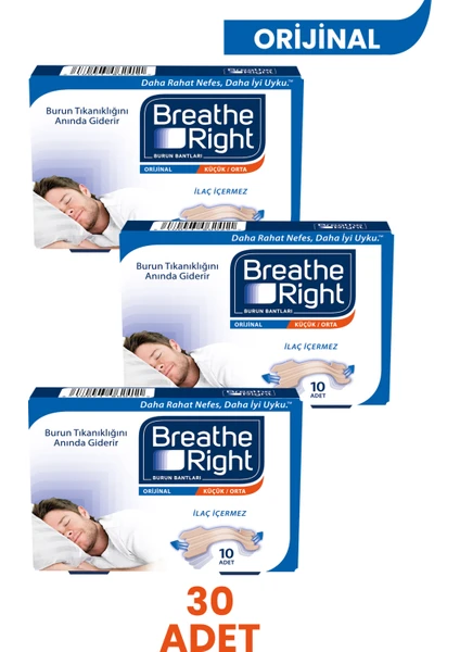 Breath Right Burun Bandı Normal Boy 10'lu - 3 Adet