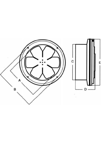 Modern Teknik 16 cm Kapaklı Cam Aspiratörü