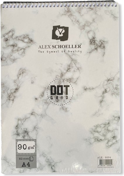 Ale x Schoeller Dot Grid Noktalı Çizim Defteri 90 gr A4 60 Yp.