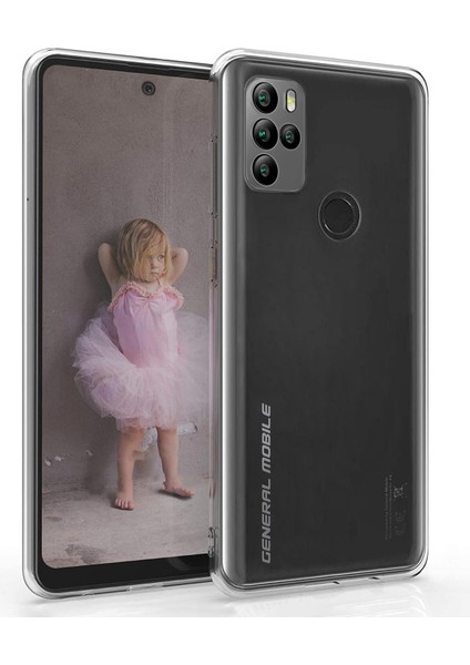 General Mobile Gm 21 Pro Kılıf Kamera Korumalı Silikon Şeffaf Arka Kapak