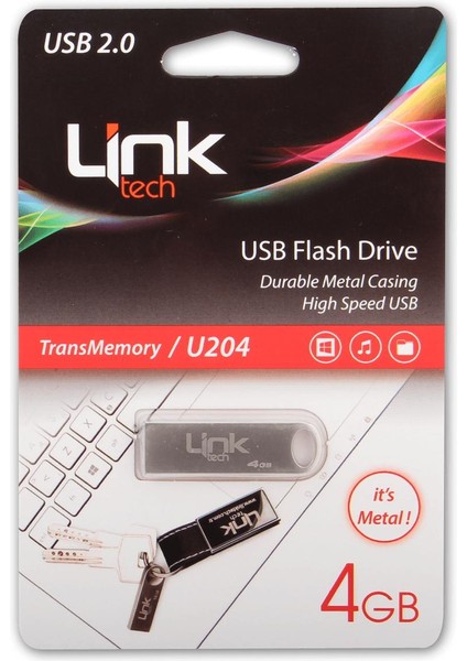 U204 Ultra 4gb Metal USB Flash Bellek 25MB/S