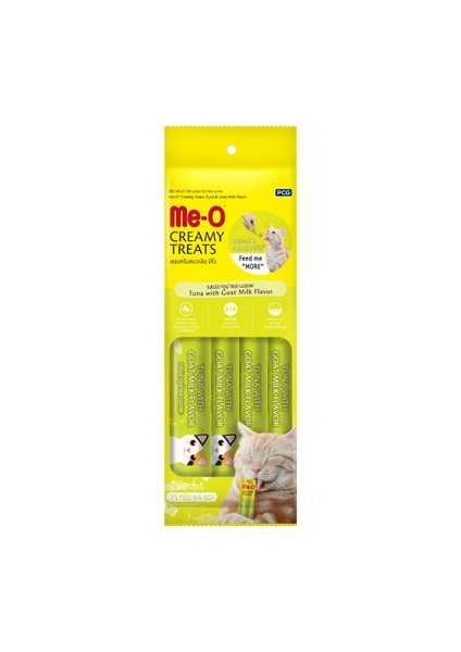 Me-O Creamy Treats Ton Balıklı & Keçi Sütlü Kedi Ödülü