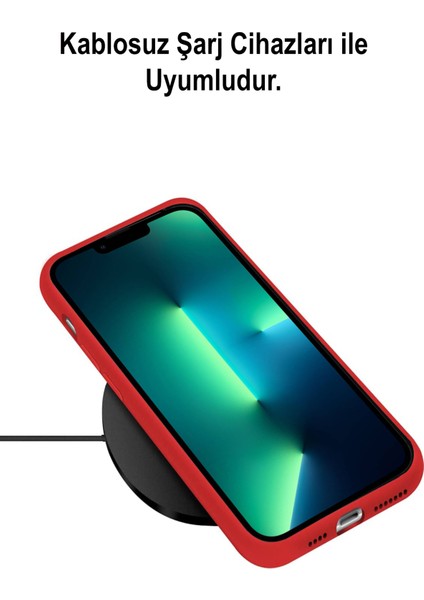 Apple iPhone 13 Pro Kapak Içi Kadife Kamera Korumalı Lansman Silikon Kılıf - Lila