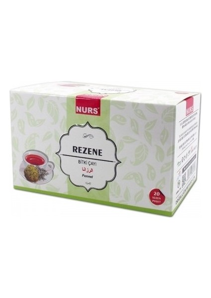 Rezene Çay 20 Li Kar. Bitki Süz Poşet