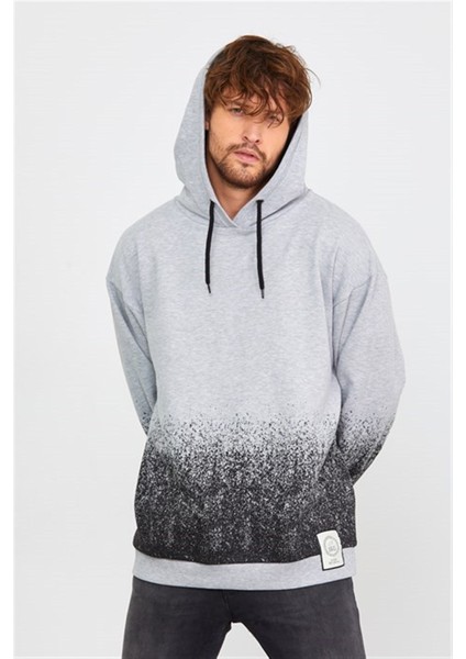 Unisex Oversize Baskılı Kapüşonlu Sweatshirt fırsatları