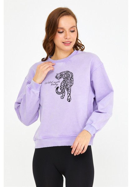 Parça Boyalı Kadın Sweatshirt fiyatları