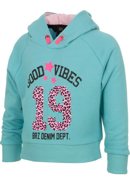 Kız Çocuk Kapüşonlu Sweatshirt