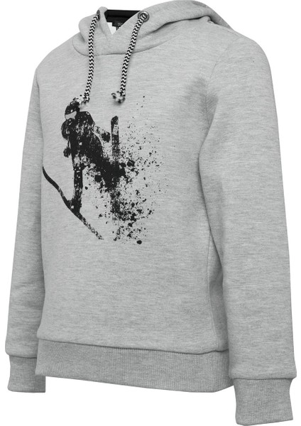 Kayakçı Baskılı Kapüşonlu Sweatshirt Erkek Çocuk fırsatları