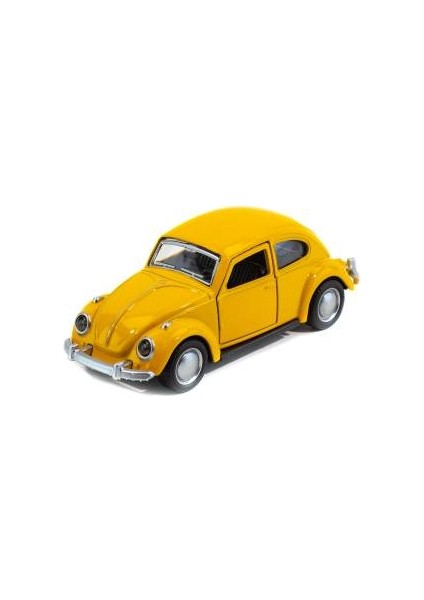 Metal Vosvos Araba Sarı Çek Bırak 12 cm