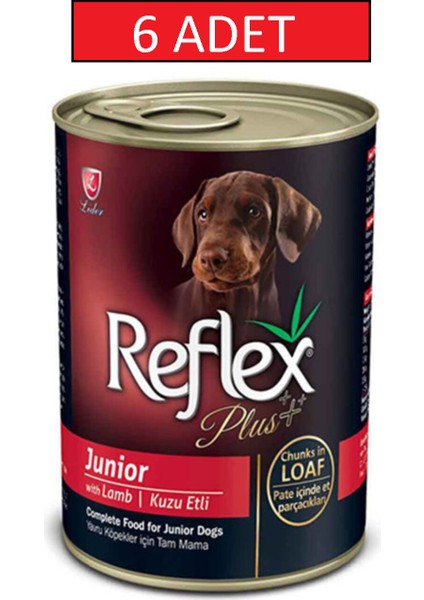 Kuzu Etli Yavru Köpek Konserve Mama 6 x 415 gr