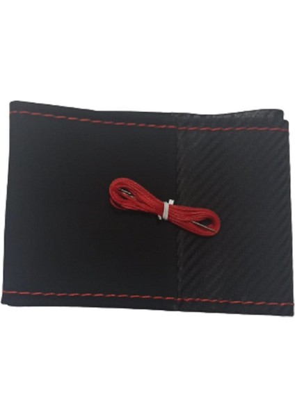 Opel Corsa D 2006-2014 Direksiyon Kılıfı Carbon V Akantara Krmızı Yüzük fırsatları