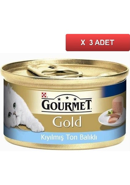 Kıyılmış Ton Balıklı Kedi Konservesi 85 Gram 3'lü