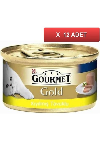 Kıyılmış Tavuk Etli Kedi Konservesi 85 Gram 12'li