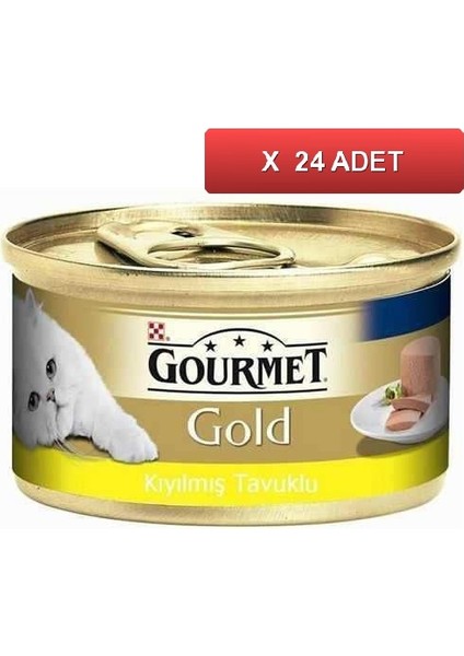 Kıyılmış Tavuk Etli Kedi Konservesi 85 Gram 24'lü