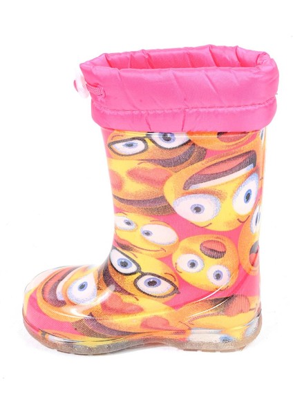 21-14 Srb Pembe Emoji Kürklü Kız Çocuk Çizme fırsatları