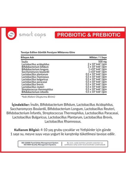 Probiyotik & Prebiyotik 30 saşe