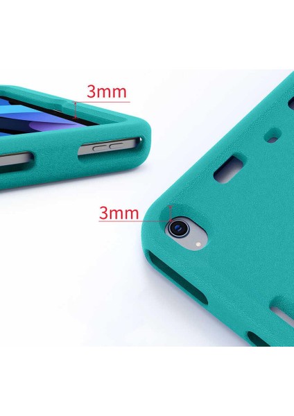 Apple iPad 10.2" 2021 (9.nesil) Fuchsia Eva Boxer Kılıf Standlı Yumuşak Eğlenceli Darbeye Dayanıklı Silikon Tablet Kılıfı Kırmızı modelleri