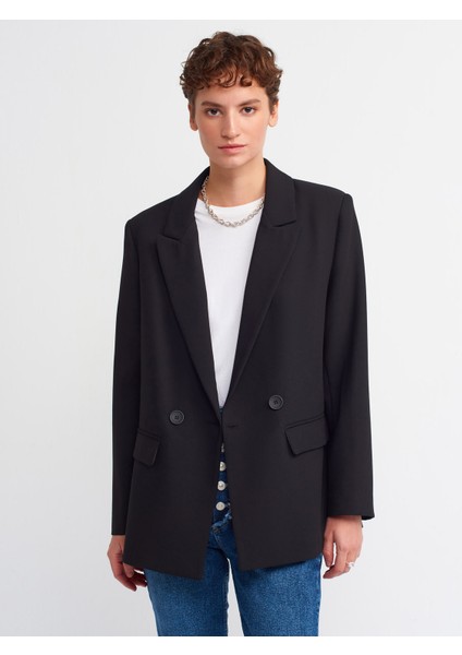 6940 Blazer Ceket Siyah