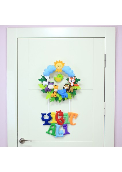 Yiğit Ali Isimli Safari Bebek Odası Kapı Süsü fiyatları