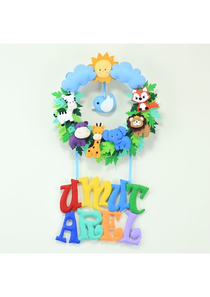 Umut Arel Isimli Safari Bebek Odası Kapı Süsü