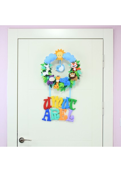 Umut Arel Isimli Safari Bebek Odası Kapı Süsü fiyatları