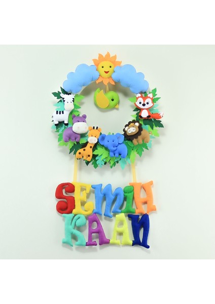 Semih Kaan Isimli Safari Bebek Odası Kapı Süsü