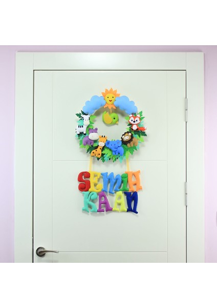 Semih Kaan Isimli Safari Bebek Odası Kapı Süsü fiyatları