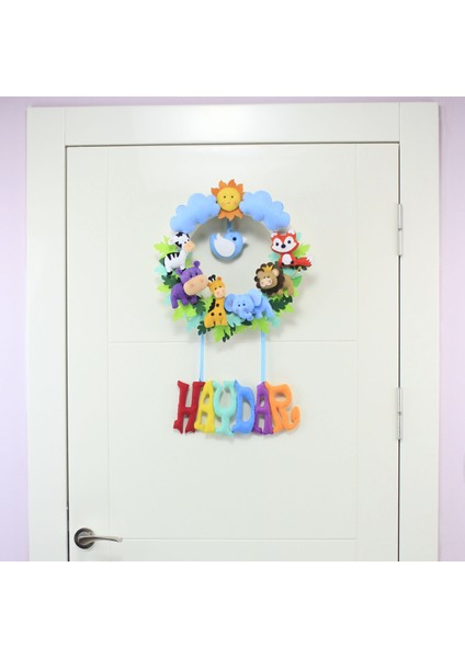 Haydar Isimli Safari Bebek Odası Kapı Süsü fiyatları