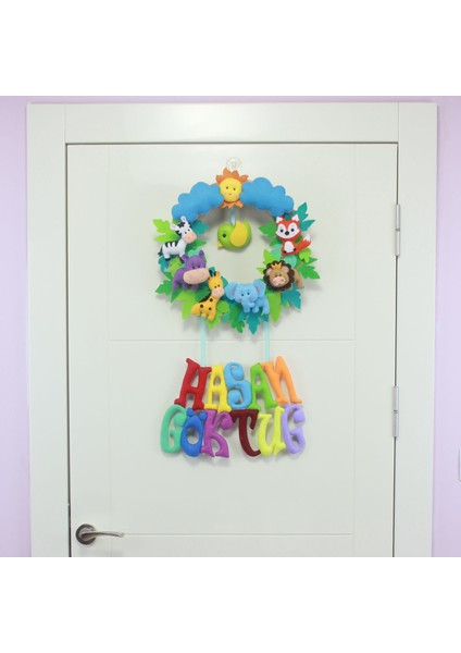 Hasan Göktuğ Isimli Safari Bebek Odası Kapı Süsü fiyatları