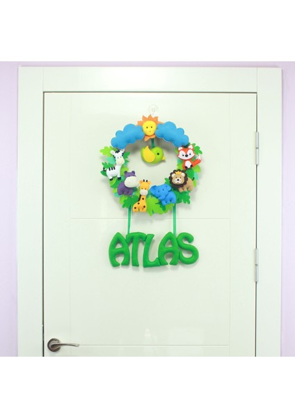 Atlas Isimli Safari Bebek Odası Kapı Süsü fiyatları